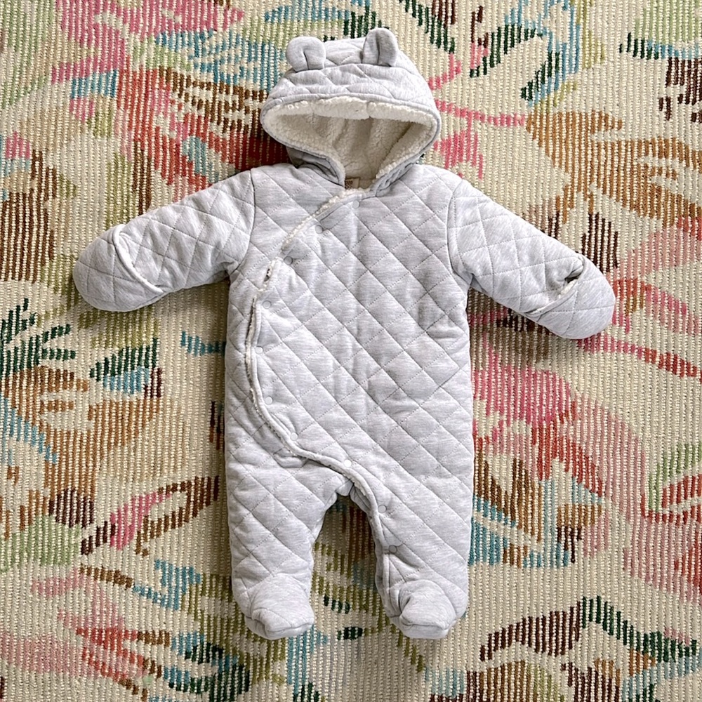 Baby Fleece Lined Bunting Suit 3-6 Months